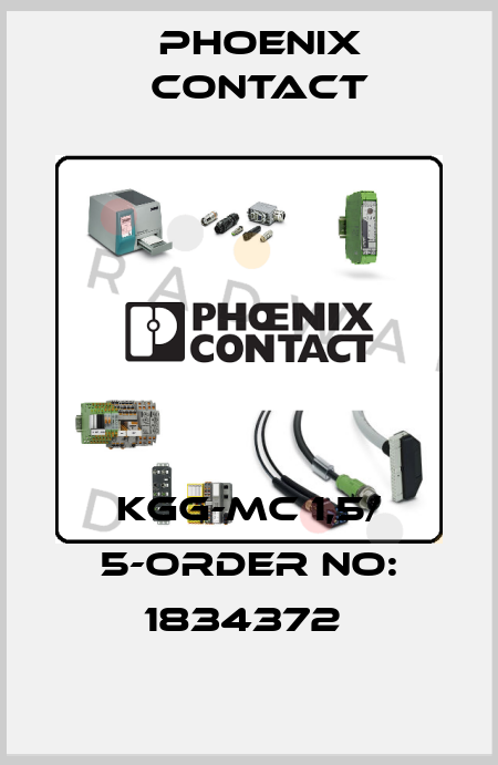 KGG-MC 1,5/ 5-ORDER NO: 1834372  Phoenix Contact