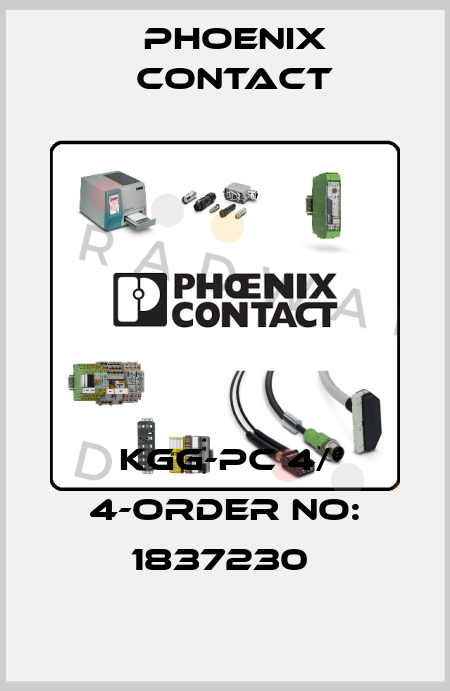 KGG-PC 4/ 4-ORDER NO: 1837230  Phoenix Contact