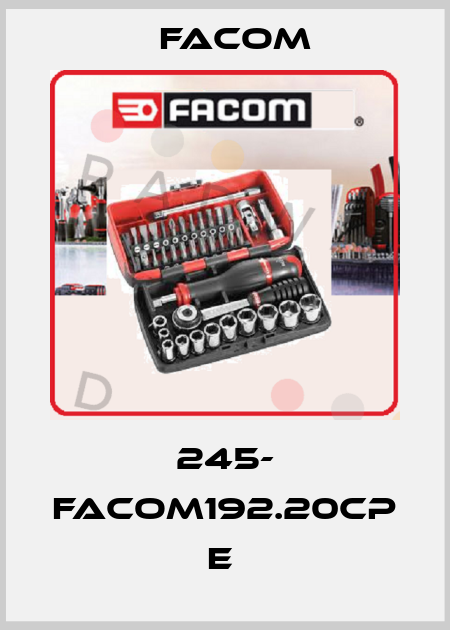 245- FACOM192.20CP E  Facom