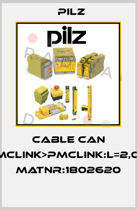 Cable Can PMCLink>PMCLink:L=2,0m MatNr:1802620  Pilz