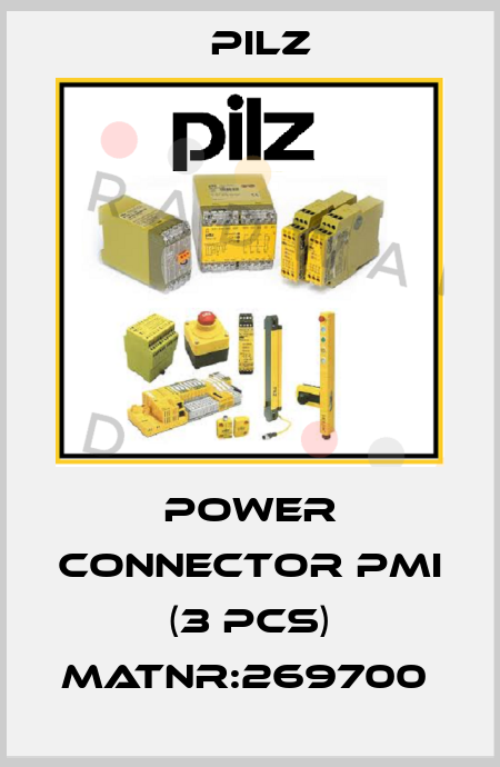 power connector PMI (3 pcs) MatNr:269700  Pilz