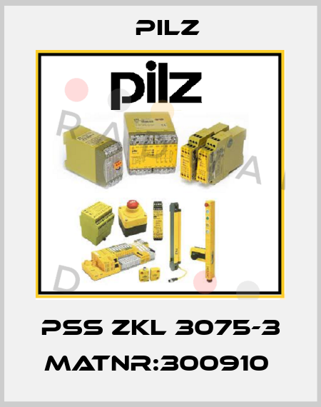 PSS ZKL 3075-3 MatNr:300910  Pilz