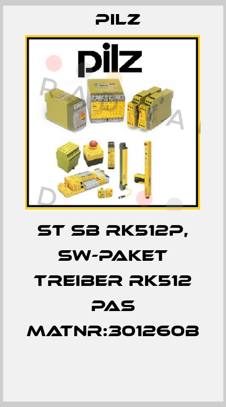 ST SB RK512P, SW-Paket Treiber RK512 pas MatNr:301260B  Pilz