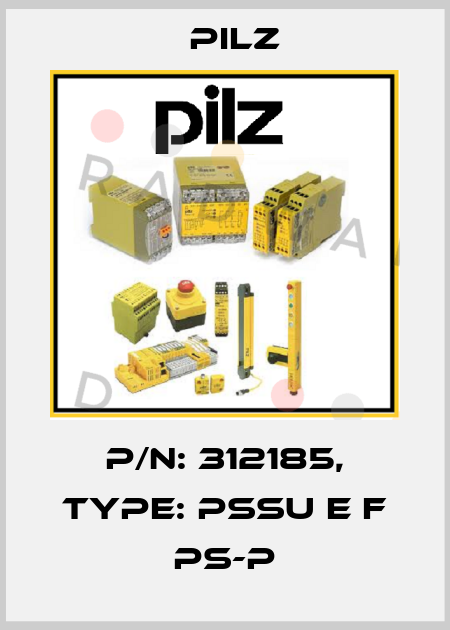 p/n: 312185, Type: PSSu E F PS-P Pilz