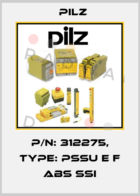 p/n: 312275, Type: PSSu E F ABS SSI Pilz