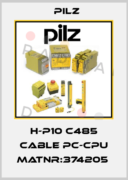 H-P10 C485 Cable PC-CPU MatNr:374205  Pilz