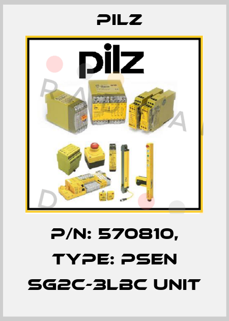p/n: 570810, Type: PSEN sg2c-3LBC unit Pilz