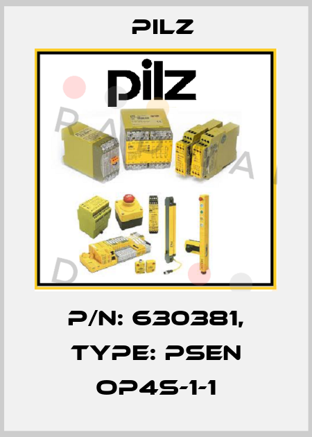 p/n: 630381, Type: PSEN op4S-1-1 Pilz