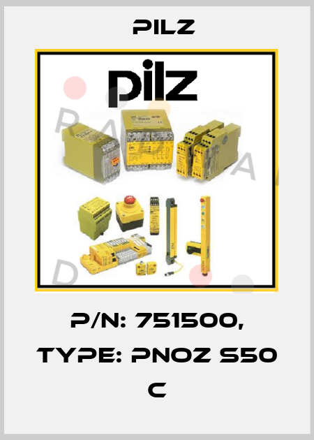 p/n: 751500, Type: PNOZ s50 C Pilz