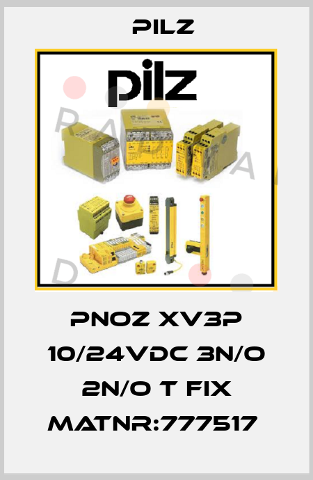 PNOZ XV3P 10/24VDC 3n/o 2n/o t fix MatNr:777517  Pilz