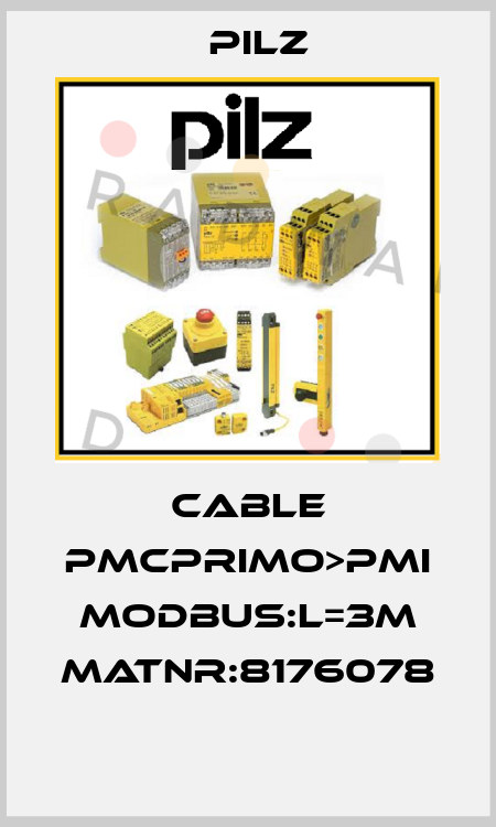 Cable PMCprimo>PMI Modbus:L=3M MatNr:8176078  Pilz