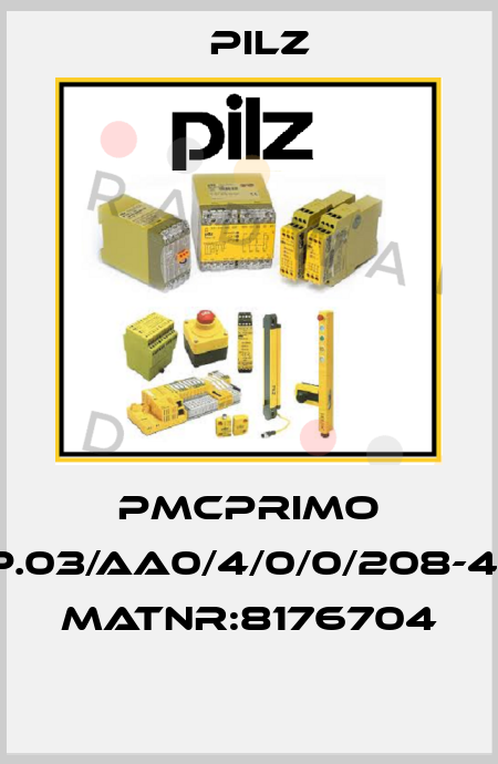 PMCprimo DriveP.03/AA0/4/0/0/208-480VAC MatNr:8176704  Pilz