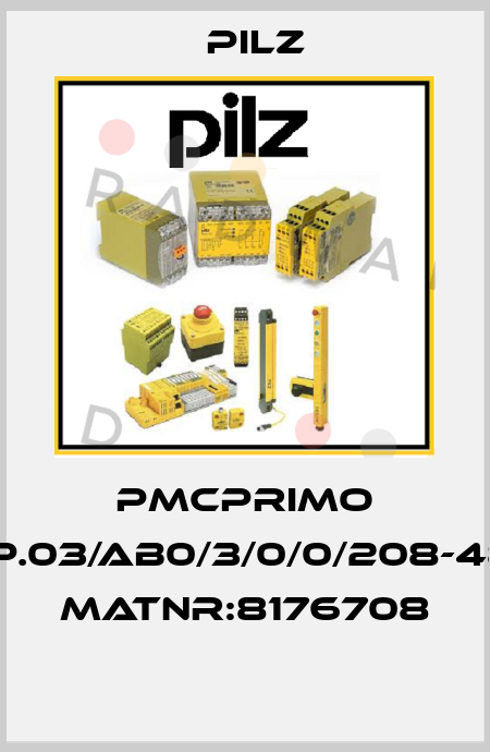 PMCprimo DriveP.03/AB0/3/0/0/208-480VAC MatNr:8176708  Pilz