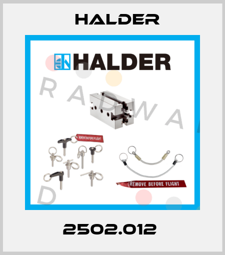 2502.012  Halder