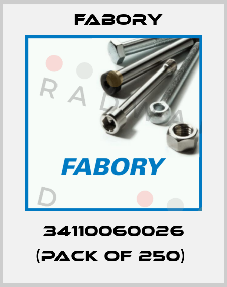 34110060026 (pack of 250)  Fabory