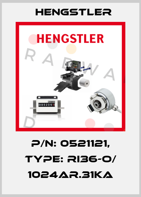 p/n: 0521121, Type: RI36-O/ 1024AR.31KA Hengstler