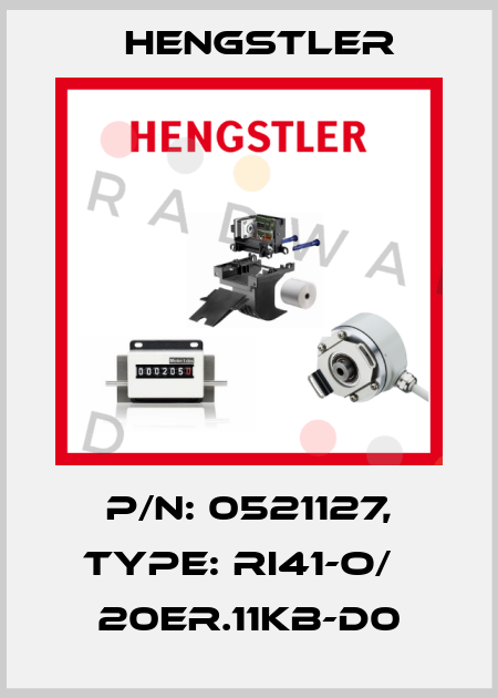 p/n: 0521127, Type: RI41-O/   20ER.11KB-D0 Hengstler