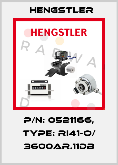p/n: 0521166, Type: RI41-O/ 3600AR.11DB Hengstler