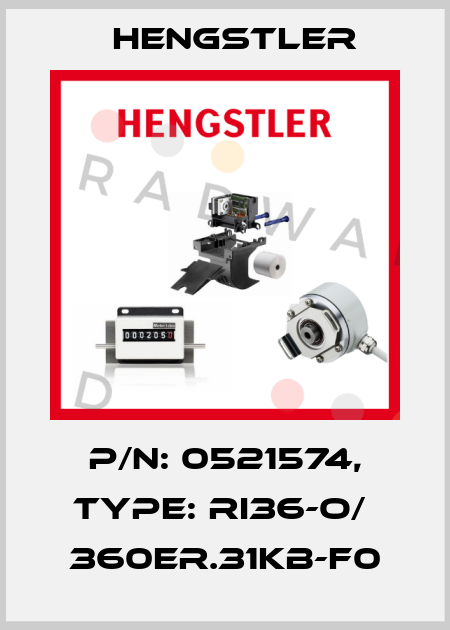 p/n: 0521574, Type: RI36-O/  360ER.31KB-F0 Hengstler