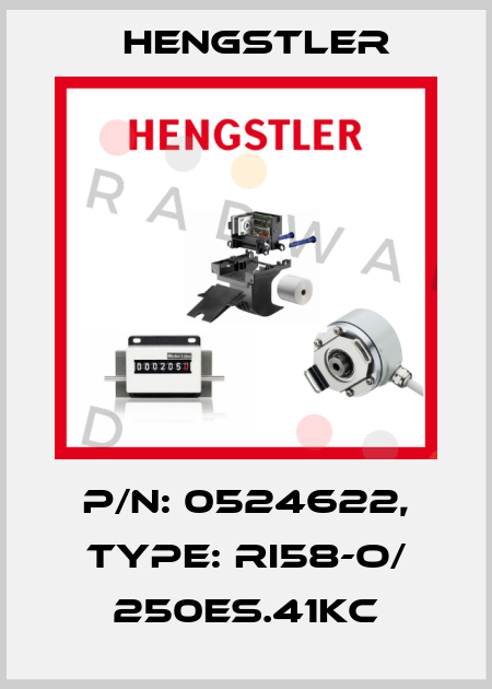 p/n: 0524622, Type: RI58-O/ 250ES.41KC Hengstler