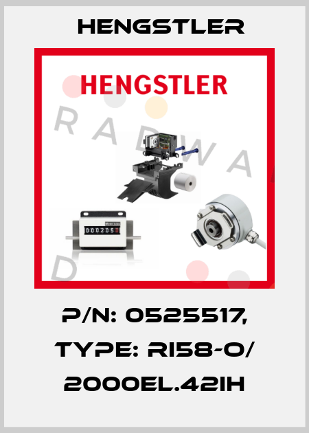 p/n: 0525517, Type: RI58-O/ 2000EL.42IH Hengstler