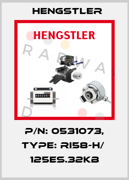 p/n: 0531073, Type: RI58-H/  125ES.32KB Hengstler