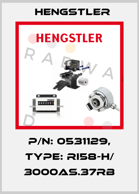 p/n: 0531129, Type: RI58-H/ 3000AS.37RB Hengstler