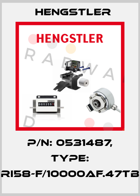 p/n: 0531487, Type: RI58-F/10000AF.47TB Hengstler