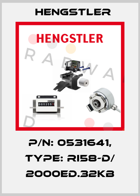 p/n: 0531641, Type: RI58-D/ 2000ED.32KB Hengstler