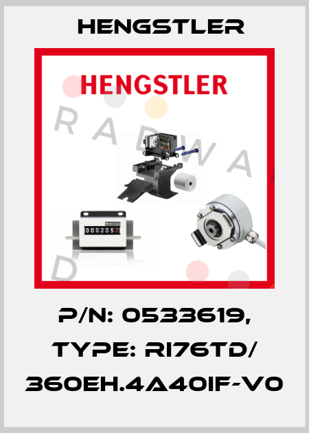 p/n: 0533619, Type: RI76TD/ 360EH.4A40IF-V0 Hengstler