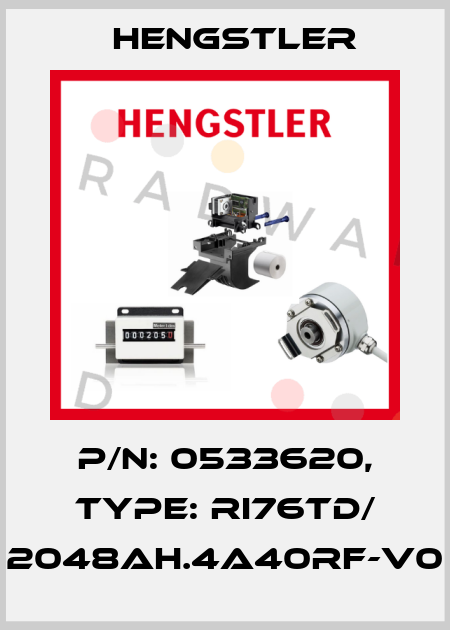 p/n: 0533620, Type: RI76TD/ 2048AH.4A40RF-V0 Hengstler