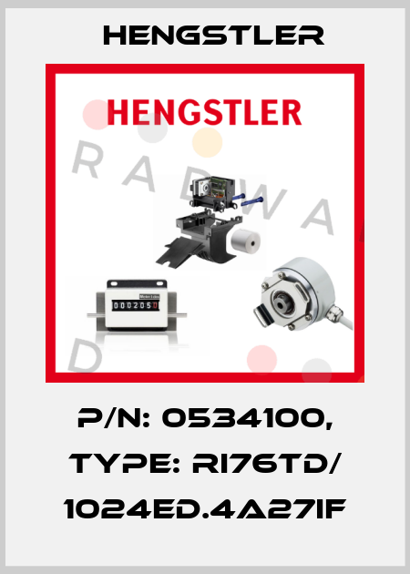 p/n: 0534100, Type: RI76TD/ 1024ED.4A27IF Hengstler