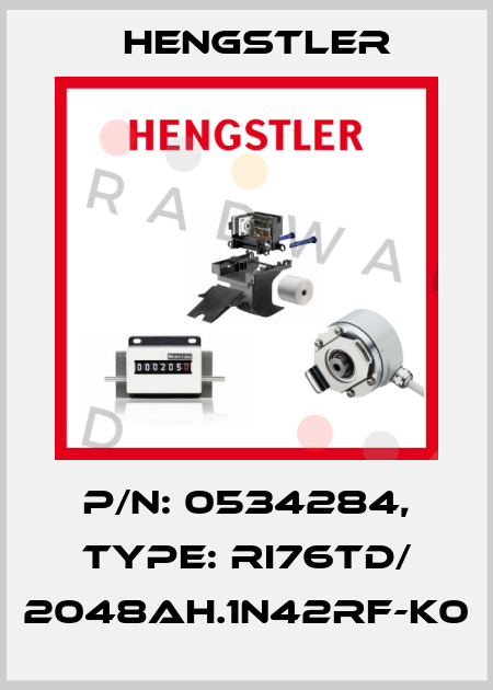 p/n: 0534284, Type: RI76TD/ 2048AH.1N42RF-K0 Hengstler