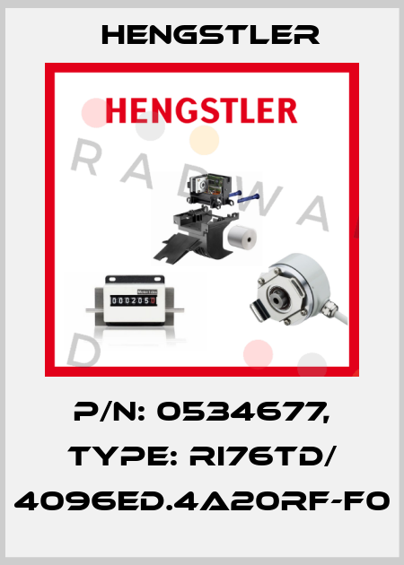 p/n: 0534677, Type: RI76TD/ 4096ED.4A20RF-F0 Hengstler