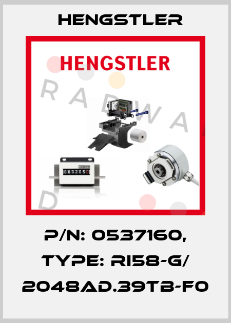 p/n: 0537160, Type: RI58-G/ 2048AD.39TB-F0 Hengstler