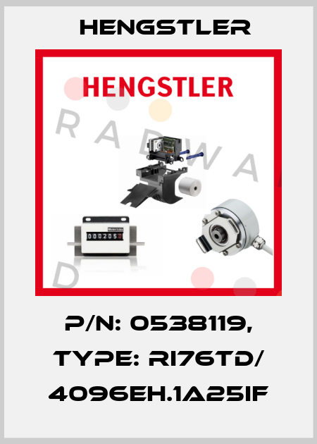 p/n: 0538119, Type: RI76TD/ 4096EH.1A25IF Hengstler