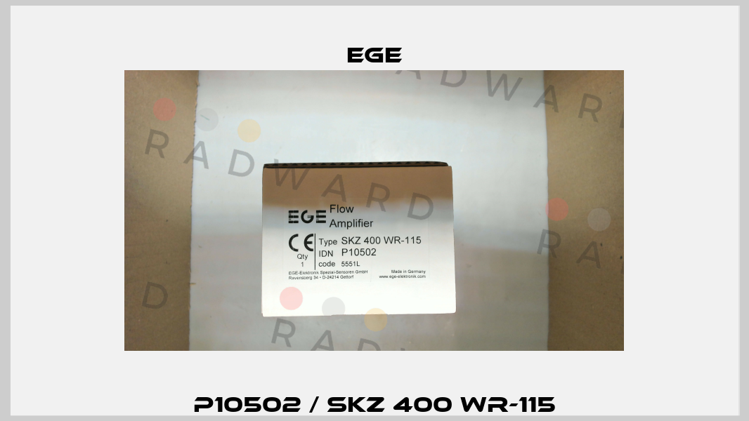 P10502 / SKZ 400 WR-115 Ege