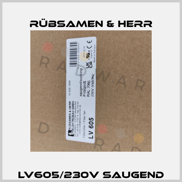 LV605/230V saugend Rübsamen & Herr