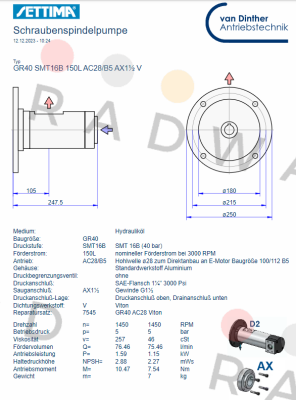 GR40 SMT 16B 150L AC28/B5 AX11/2" V Settima