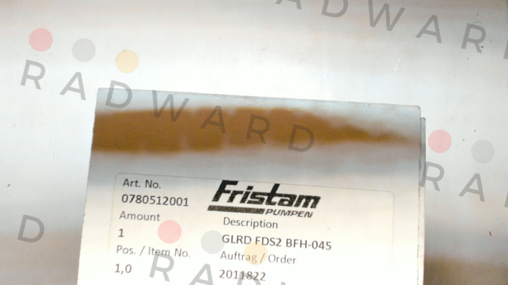 0780512001 / GLRD-FDS2 BFH-045 Fristam
