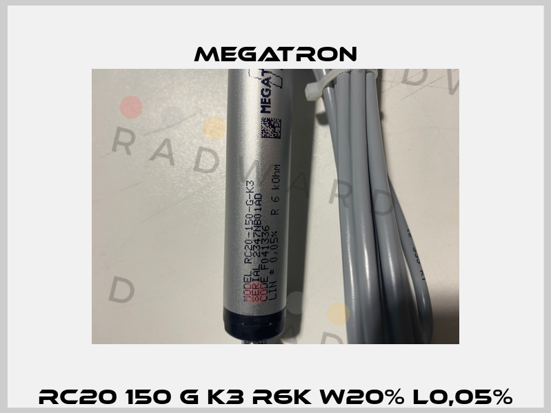 RC20 150 G K3 R6K W20% L0,05% Megatron
