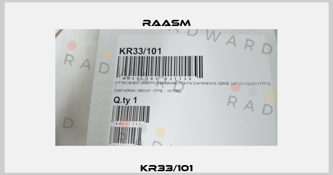 KR33/101 Raasm