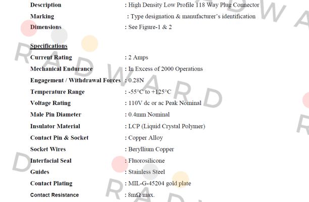 HDLP21118UMDDA0P0 Hypertac (brand of Smiths Interconnect)