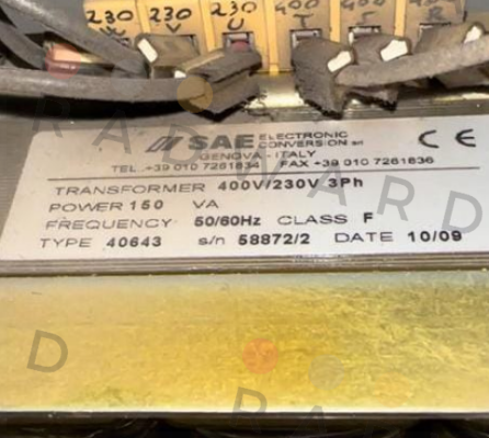 40643-T00 SAE – Electronic Conversion