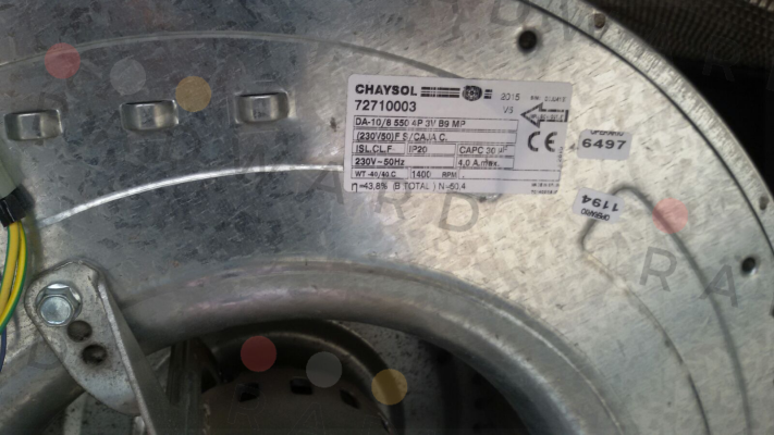 72710003 / DA-10/8 550 4P 3V B9 MP Chaysol