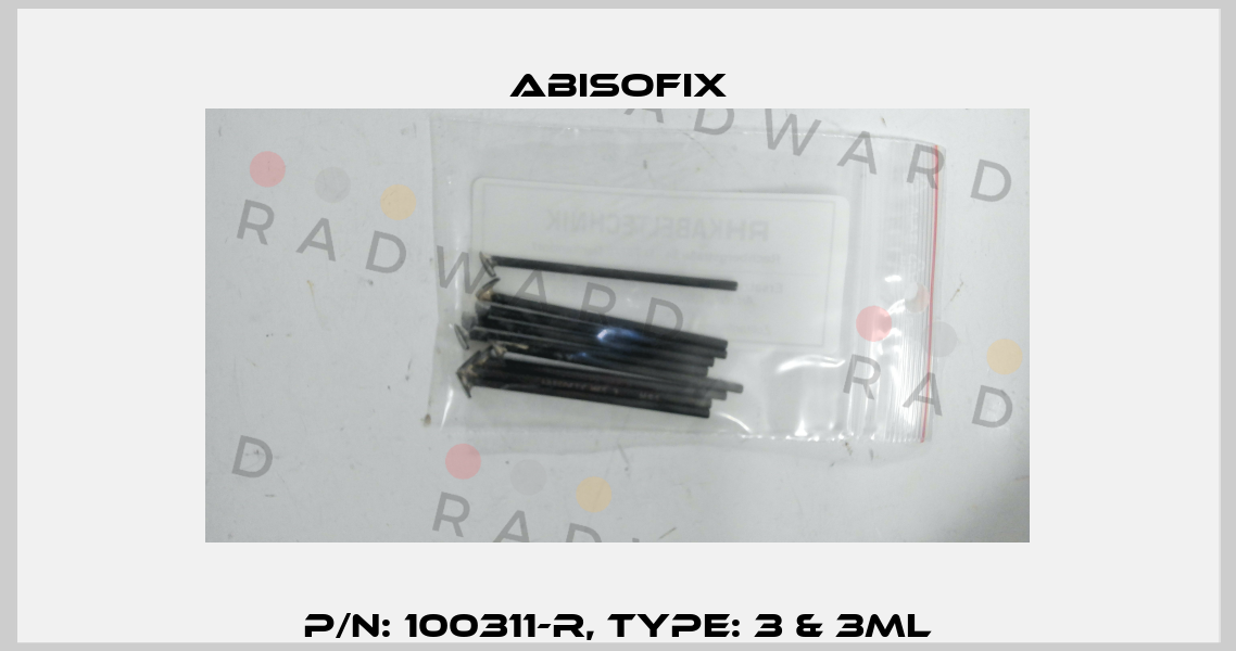 P/N: 100311-R, Type: 3 & 3ML Abisofix