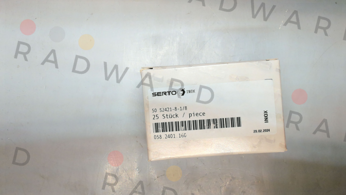 P/N: 058.2401.160, Type: SO 52421-8-1/8 Serto