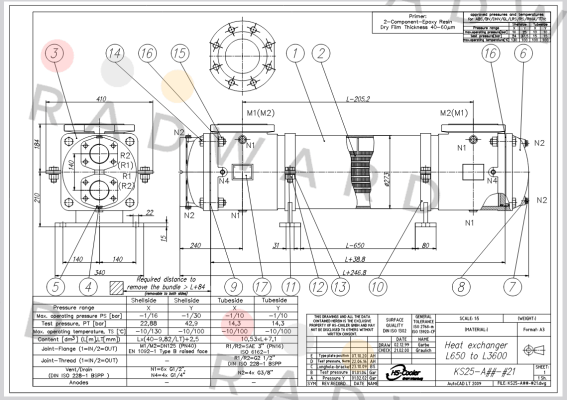 KS25-AEN-421-L2000 HS Cooler