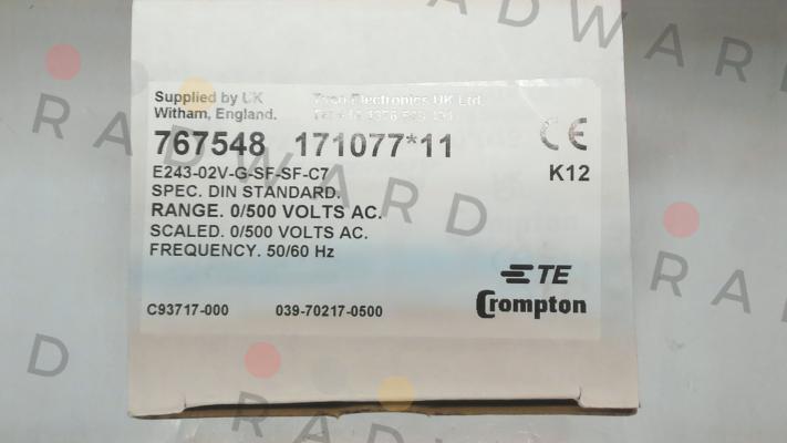 039-70217-0500 CROMPTON INSTRUMENTS (TE Connectivity)