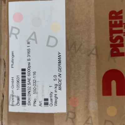 SKH DN32 SAE 6000psi S 3165 1 RA / 550-032-116 Pister